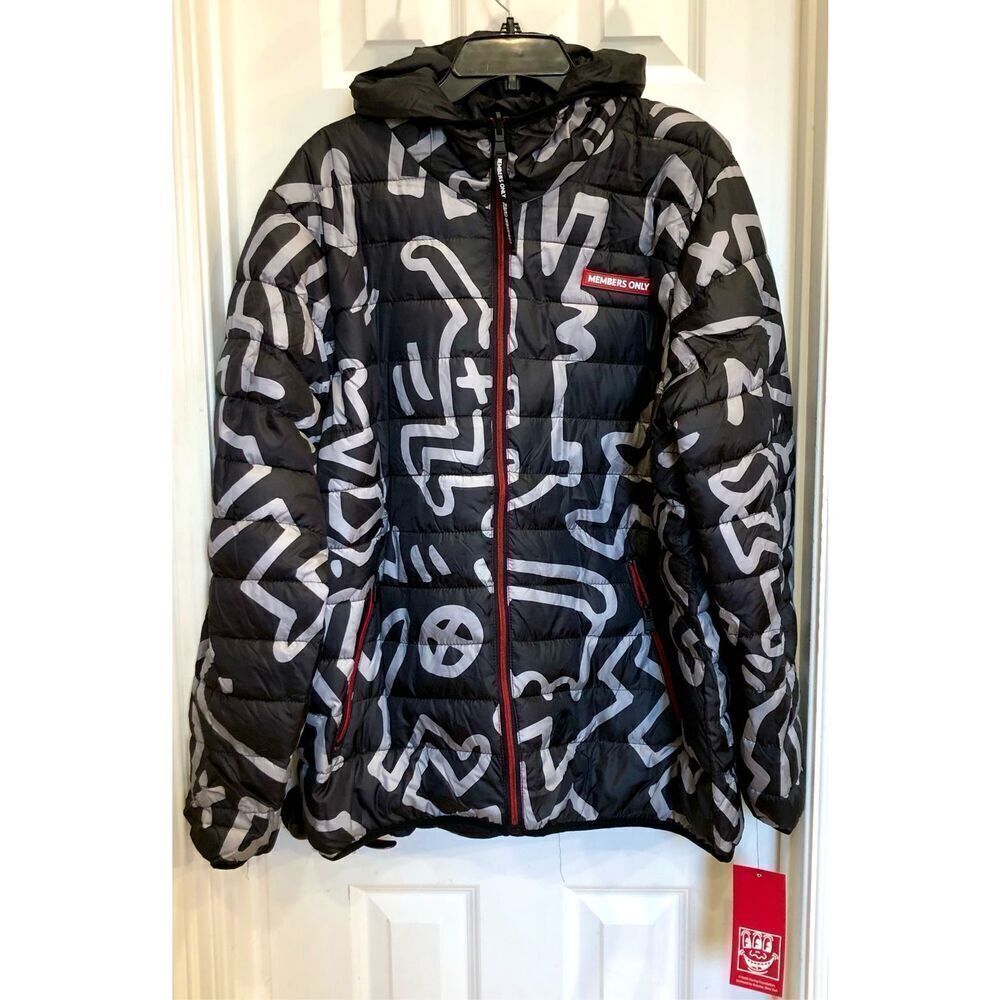 MEMBERS ONLY + KEITH HARANG - M Sz XL -NWT Reversible Puffer Jacket - Picture 9 of 16